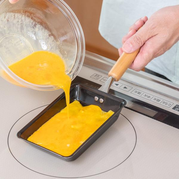 卵焼き器 9×13cm IH対応 鉄製 お弁当用玉子焼き器 日本製 （ ガス火対応 玉子焼き器 鉄 玉子焼きフライパン エッグパン ）