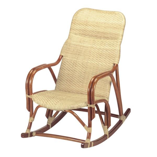 ヴィンテージ ラタン ロッキングチェア レトロ アンティーク □在庫限り・入荷なし□ 籐 ロッキングチェア ラタン製 B287A 座面高