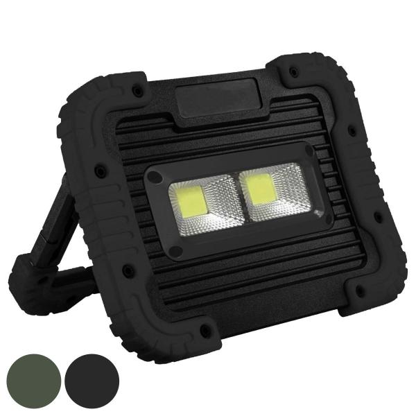 サイズ/約幅17×奥行4.9×高さ12.6cm内容量/1個材質/ABS樹脂、スチロール樹脂、スチール他種類/オリーブ、ブラック生産国/中国製電源/単三形乾電池×4本（別売り）●暗闇でも広範囲をムラなく照らすことのできる、COB超高輝度LED...