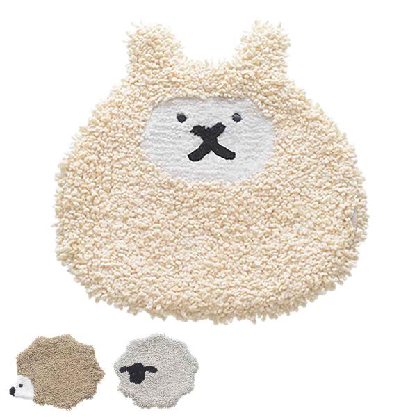 TECHNO PRIME チェアパッド アニマル 約35×35cm ハリネズミ ヒツジ