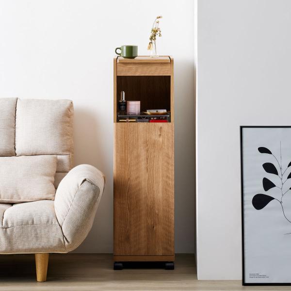 サイズ/約幅29.4×奥行39×高さ100.6cm重量/約18kg内容量/1台付属品：可動棚2枚材質/主材：プリント紙化粧繊維板、パーティクルボード生産国/マレーシア製天板耐荷重/10kg棚板1枚あたり耐荷重/10kg組立状態/お客様組立品...