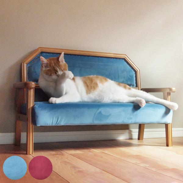 サイズ/約幅76×奥行39×高さ49cm座面高：約22cm重量/約6kg内容量/1脚材質/脚、フレーム：バーチの天然木（ラッカー塗装）座面：合板、スチールパイプ、ウレタン、ポリエステル生地背板：合板、ウレタン、ポリエステル生地種類/ブルー、...