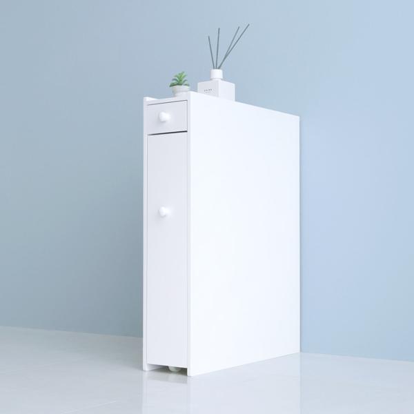 サイズ/約幅14×奥行52×高さ65cm重量/約9kg内容量/1台材質/化粧繊維板・ラッカー塗装生産国/中国製キャスター/付き組立状態/完成品（一部取付）●コンパクトながらたっぷり収納できるスリムトイレラックです。●トイレットペーパーや掃除...