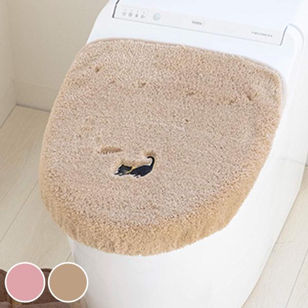 サイズ/洗浄暖房型・普通型（O型・U型）兼用内容量/1枚材質/アクリル100％吸着シート：アクリル樹脂種類/ピンク、ベージュ洗濯/洗濯機使用可能●ねこのデザインが刺繍された「ミニョン」シリーズの蓋カバーです。●普通型（U型・O型）と洗浄・暖...