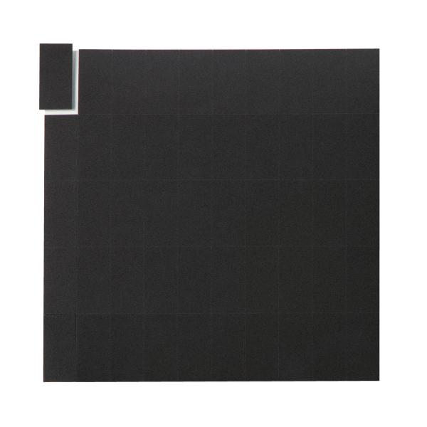 サイズ/約横10×縦10cm※1面あたり：幅1×奥行2×厚み0.08cm（1シート／50面）内容量/1シート材質/マイクロセルポリマーシート「PORON」、シール（NITTO No.5000NS）生産国/日本製●厚みが0.08cmの極薄で、...