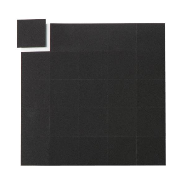 サイズ/約横10×縦10cm※1面あたり：幅2×奥行2×厚み0.08cm（1シート／25面）内容量/1シート材質/マイクロセルポリマーシート「PORON」、シール（NITTO No.5000NS）生産国/日本製●厚みが0.08cmの極薄で、...