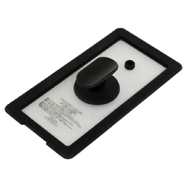 卵焼き器用 蓋 9×18cm シリコン玉子焼きカバー ガラス窓 シリコン製 スリム （ ふた フタ カバー フライパンカバー エッグパン専用 卵焼き器 玉子焼き器 ）