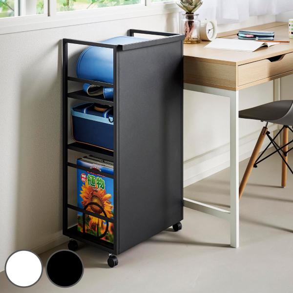 サイズ/約幅42×奥行32.1×高さ84.5cm下段：幅39×奥行28×高さ26.5〜33.5cm中段：高さ19.5〜26.5〜33.5cm上段：高さ15.5〜22.5cm重量/約10.39kg材質/本体：スチール(粉体塗装)キャスター：ナ...