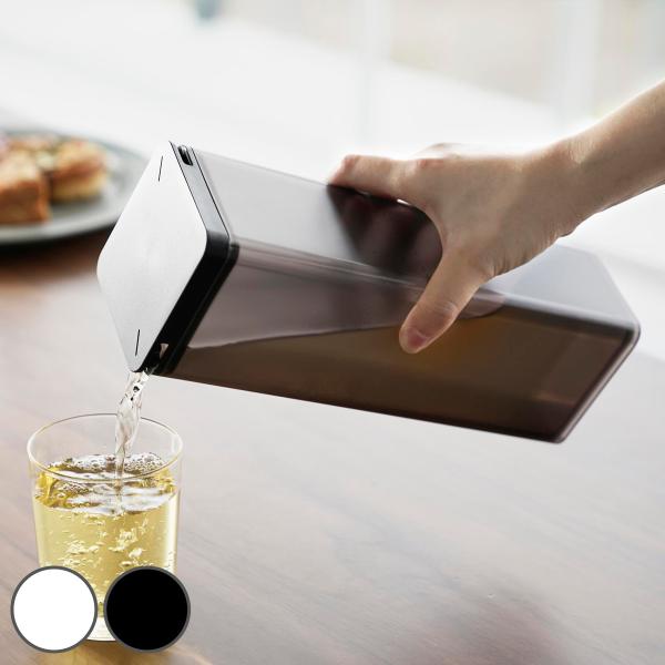 サイズ/約幅8.5×奥行8.5×高さ25.3cm重量/約455g容量/約1.2L内容量/1個材質/容器：MS樹脂蓋・水はね防止フィルター：ABS樹脂種類/ホワイト、ブラック生産国/中国製パーツ別耐熱温度/容器・蓋・水はね防止フィルター：90...