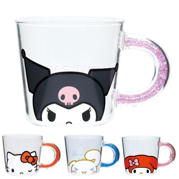 大西賢製販 マグカップ 390ml サンリオ 耐熱ガラスマグ （ ガラス 耐熱