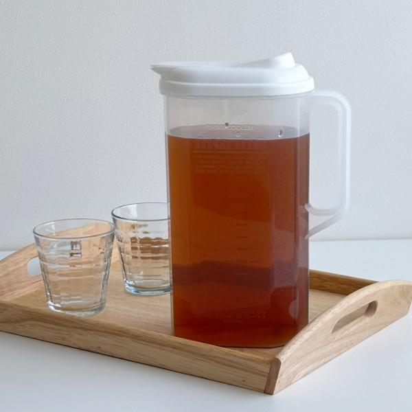 サイズ/約幅9.6×奥行18.1×高さ26.4cm重量/約218g容量/約2L内容量/1個材質/本体、キャップ：ポリプロピレン上蓋：ポリエチレンポリエチレン生産国/日本製パーツ別耐熱温度/本体：120度フタ：70度パーツ別耐冷温度/本体：-...