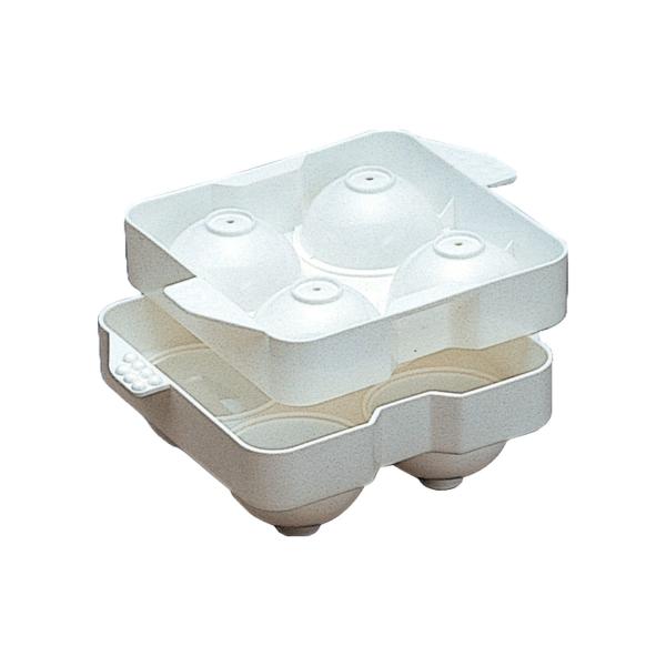 サイズ/約幅15.2×奥行12.5×高さ5.8cm重量/約110g内容量/1個材質/ポリエチレン●ご家庭の冷蔵庫で簡単にまんまるの氷が作る製氷皿です。●約直径5cmの氷が4個作れます。●容器は積み重ねOKで場所をとりません。●氷はウィスキー...