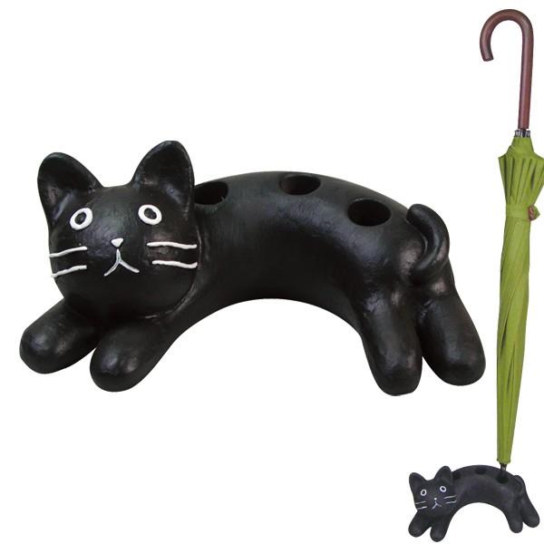 □在庫限り・入荷なし□ 傘立て 猫 トリプル （ おしゃれ ネコ スリム