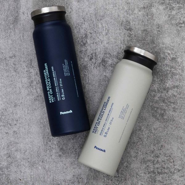 ピーコック魔法瓶工業 水筒 800ml ステンレスボトル スクリュータイプ