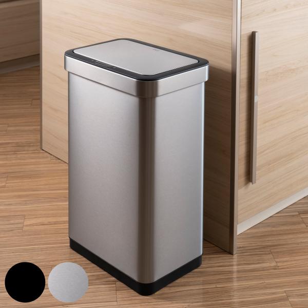 EKO ゴミ箱 50L エコノヴァセンサービン センサー式 （ イーケーオー ごみ箱 50リットル 自動開閉 スリム 大容量 センサー 一年保証付き ）