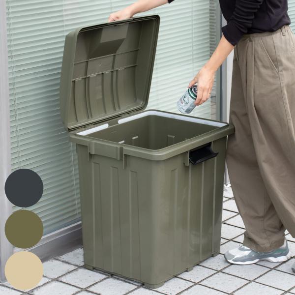 サイズ/約幅54×奥行47×高さ62cmふたを開けた時の高さ：約97cm容量/約90Lふたを含む実容量：96L内容量/1個材質/ポリプロピレン樹脂種類/ベージュ、カーキ、チャコールブラック生産国/日本製耐熱温度/120度耐冷温度/-10度対...