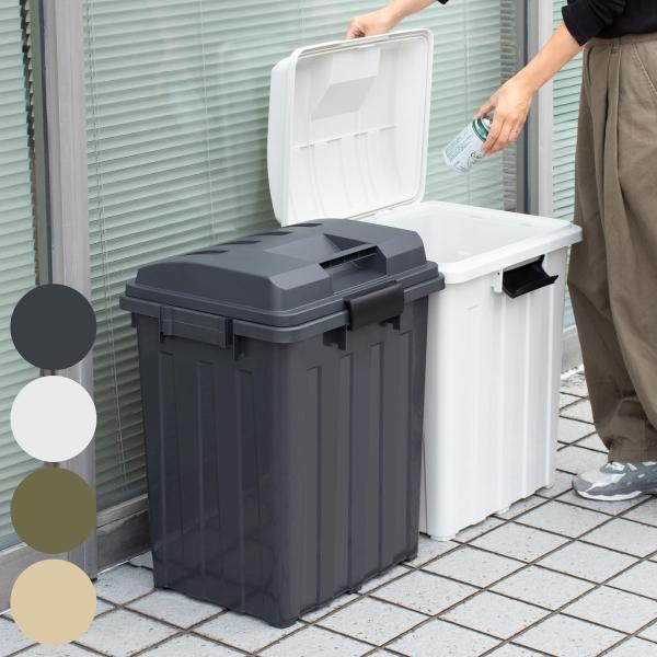 ゴミ箱 70L 屋外兼用 連結ハンドルペール （ ごみ箱 70リットル 屋外 屋内 大容量 連結可能 ハンドル 外用 大きい ふた付き シンプル おしゃれ ）