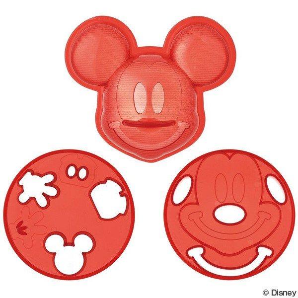 サイズ/約幅11.4×奥行13.2×高さ5.6cm内容量/1個（ご飯型、抜き型×2）材質/飽和ポリエステル生産国/日本製●ミッキーの立体的なご飯の抜き型で、かわいくて楽しい食卓を演出できるキャラカレーセットです。●ご飯型や抜き型を使い、カレ...