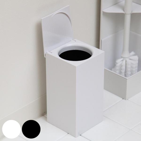 サイズ/約幅10×奥行10×高さ21cm内容量/1個材質/カバー、フタ：ABS樹脂内容器：ポリプロピレン種類/ホワイト、ブラック生産国/日本製対応サイズ/対応ポリ袋：約23×28mm●トイレ空間をスタイリッシュに魅せるトイレ用ゴミ箱です。●...