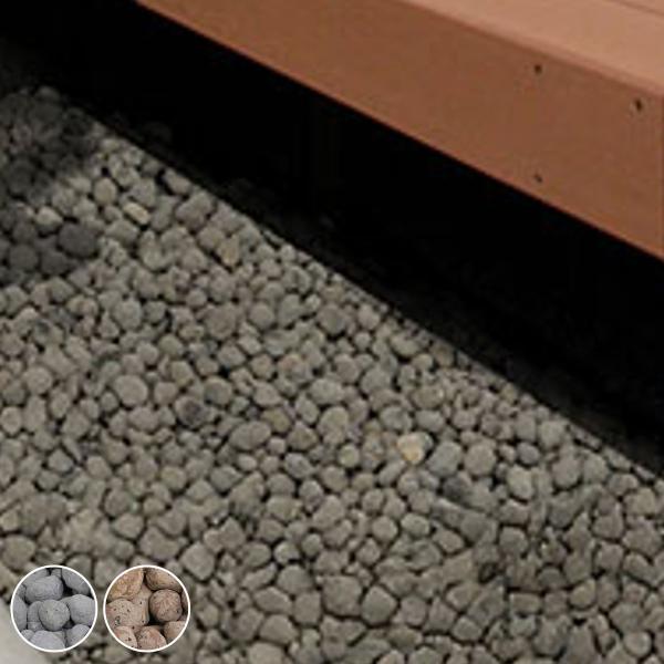 サイズ/1粒当たり2〜3cm重量/約8.5〜9.5kg容量/約20L厚み約3〜4cmで敷いた場合、約0.5平米の敷地をカバーできます内容量/1袋材質/発泡セラミック（再生セラミック100％）種類/ブラウン、グレー生産国/中国製組立状態/完成...