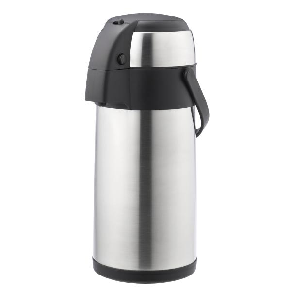 サイズ/約幅16×奥行19.5×高さ37.5cm（持ち手含まず）重量/約1530g容量/約3L内容量/1個材質/内びん（本体内側）：ステンレス鋼胴部（本体外側）：ステンレス鋼ふた：ポリプロピレン・ステンレス鋼口金・ハンドル・中栓・プッシュボ...