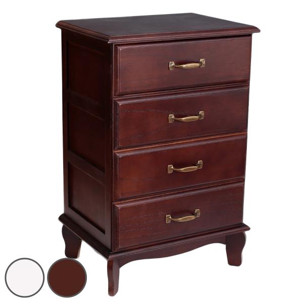 桐チェスト 幅40cm 4段 アンティーク風 小物収納 完成品 （ チェスト 桐 多段チェスト 収納 天然木 ）