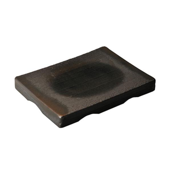 皿 黒吹金彩 四方皿 （ 24cm 電子レンジ対応 オーブン対応 陶器 萬古焼 角皿 長角皿 プレート 食器 日本製 ）