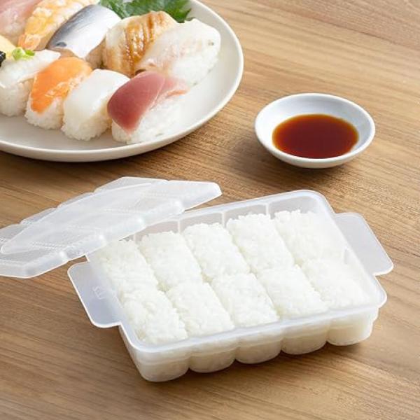 寿司 型 パコッとにぎり寿司10貫 食洗機対応 貝印 （ お寿司型 すし型 押し寿司 寿司器 型枠 押し型 ）