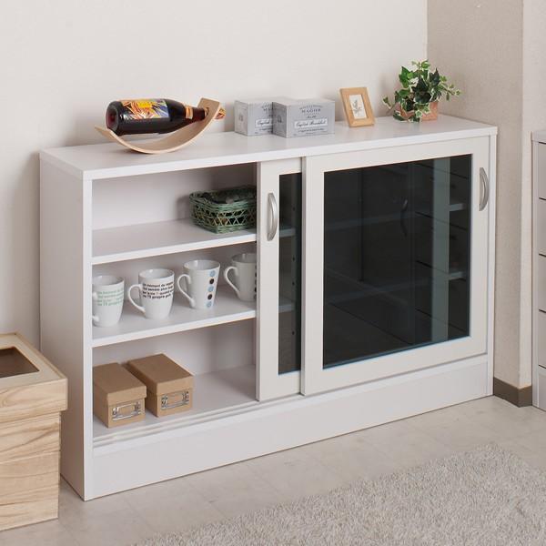 □在庫限り・入荷なし□ カウンター下収納 ガラス引戸キャビネット