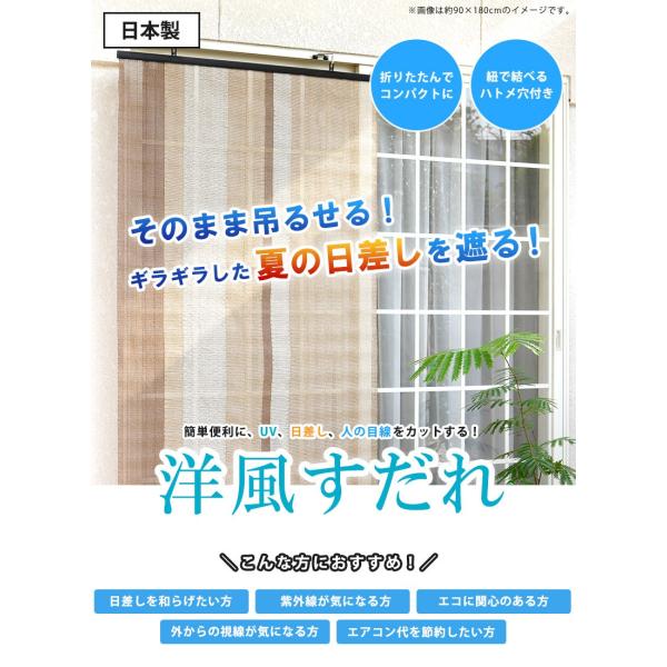 すだれ 176 180cm 桟タイプ 目隠し アジアン 送料無料限定セール中 おしゃれ 屋外