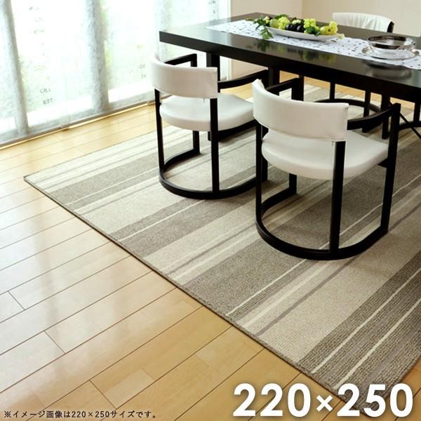 ダイニングラグ マージ 220×250cm おしゃれ 撥水 抗菌 防ダニ 日本製 