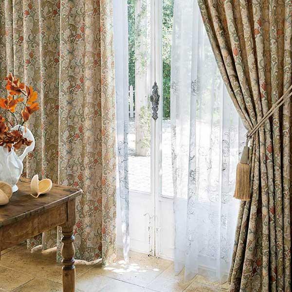 送料無料 本物主義の方へ 川島セルコン 高級オーダーカーテン Filo スタンダード縫製 約1 5倍ヒダ Morris Design Studio レスターアカンサス Ff1012 1013 Fcekano Edu Ng