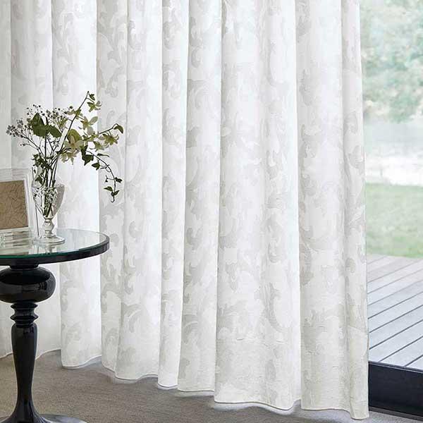 送料無料 川島セルコン 高級オーダーカーテン Filo スタンダード縫製 約2倍ヒダ レース ヨコ使い 裾刺繍 Transparent モエッシー２ Ff1205 Supersport Tn