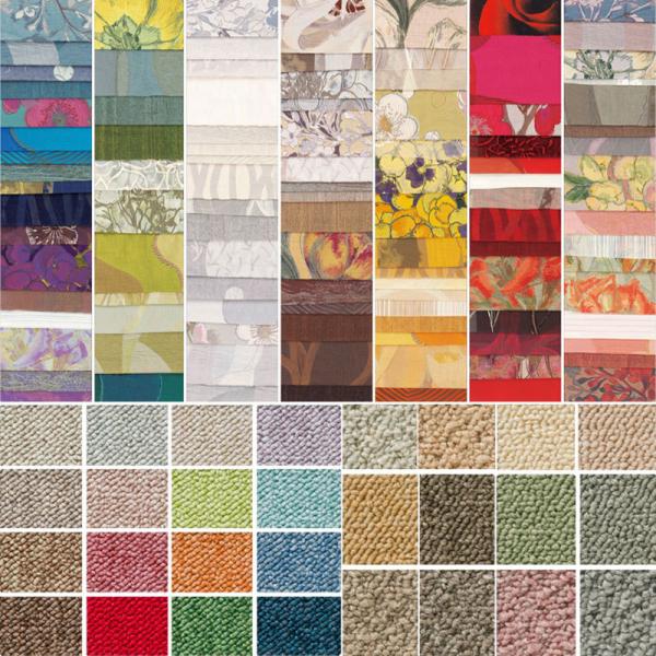 カーテン/ブラインド/縦型ブラインド/ウッドブラインド/ロールスクリーン/カーペット/ガラスフィルム/調光スクリーン/プリーツスクリーン/ハニカムスクリーンなどの生地サンプルをご請求できます