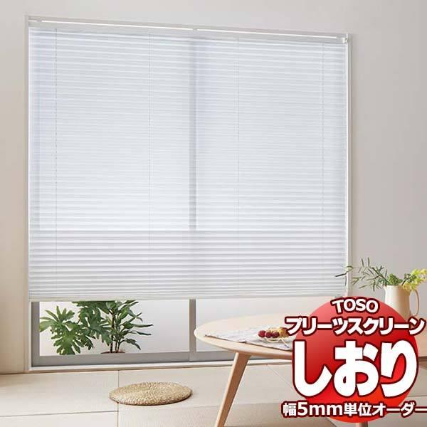 【製品名】TOSO プリーツスクリーン しおり25【タイプ】お部屋に合わせてスタイルを選ぶ。●シングルスタイル：スクリーン1枚のシングル使い。畳み上げた時にすっきり納まります。●ツインスタイル：厚地とシアー生地を組合わせて、調光と視線のコン...