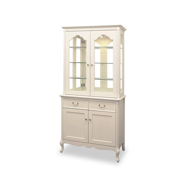 ■フルールWH CP85表面になめらかな木肌のリンデン材、脚部にマホガニー材を使い、木肌が薄っすら残るホワイトカラーで上品な印象に仕上げたシリーズですゆるやかにカーブした柔らかなラインとカブリオールレッグ(猫脚)と彫刻が上品な雰囲気と可愛ら...