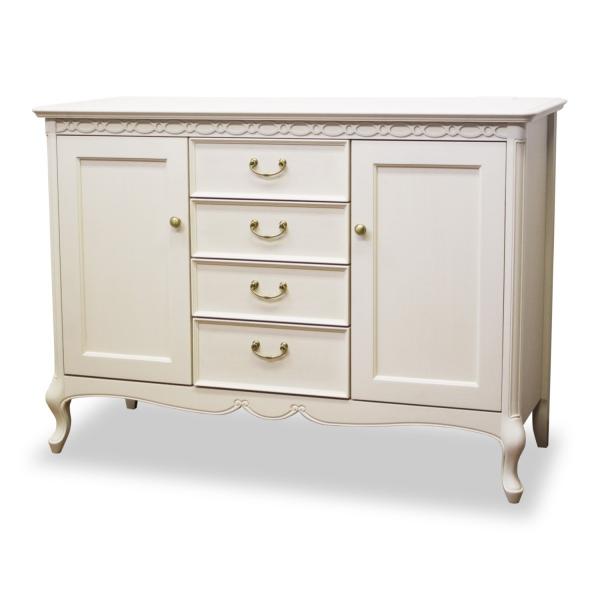 東海家具工業 (正規販売店/開梱設置付) フルールWH SB114 サイドボード