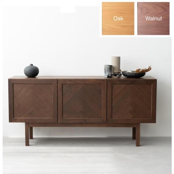 キャビネット おしゃれ 北欧 モダン ウォールナット オーク 無垢材