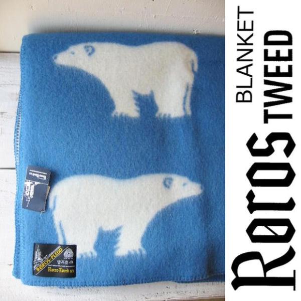 ROROS TWEED / ロロス ツイード ブランケットisbjorn MINI BLUE アイス