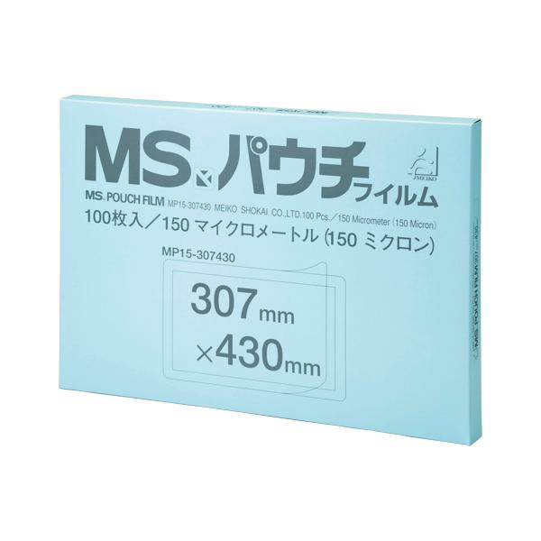 明光商会 MSパウチフィルム A3判 MP15-307430 1箱 : イーヅカ