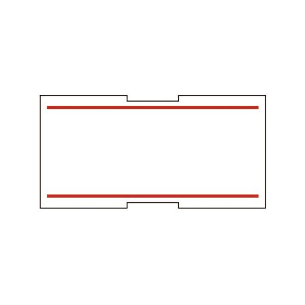 仕様：赤2本線1巻入数：1000片1片寸法：縦12×横24mm