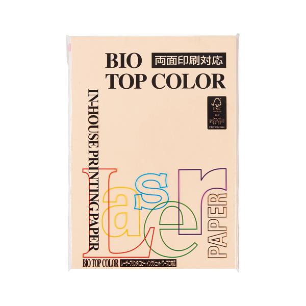 伊東屋 バイオトップカラー A4（100枚入） BT115 サーモン 1P