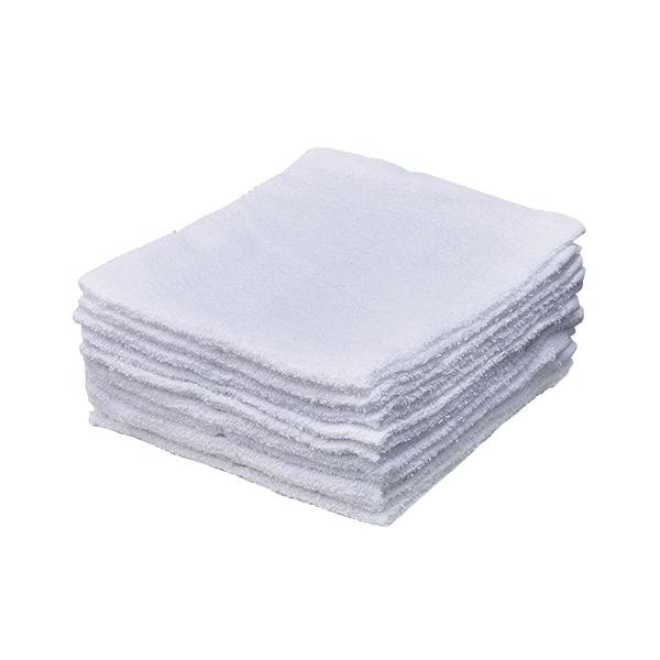 吸水力抜群で絞りやすい定番おしぼりタオル。