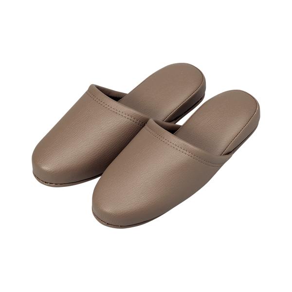 オーミケンシ 抗菌レザー調スリッパ10足キャメルブラウ 36036 (10P) 00069836 【北海道・沖縄・離島配送不可】 オーミケンシ 抗菌レザー調スリッパ 10足キャメルブラ 36036 (10P) 1組