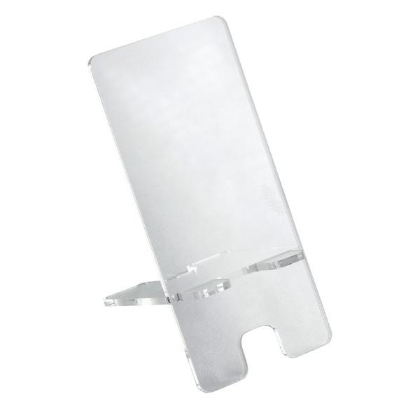 アクリル製のスマホスタンド商品サイズ（単位mm)：63×137ｍｍセット内容：スマホスタンド アクリル製 63×137ｍｍ×11個重量（ｇ）：46材質：アクリル包装形態：袋入り包装サイズ：W160×H65×D7mm販売単位：個生産国：中国箱...