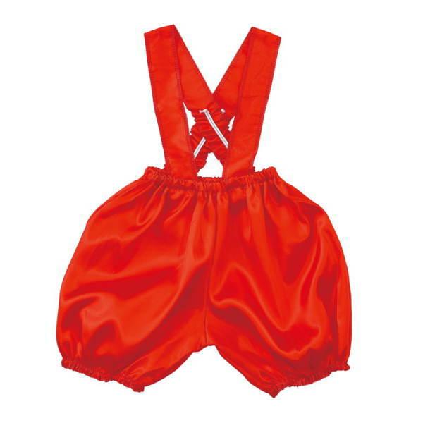かわいい短いパンツのサロペット！かぼちゃパンツに肩ひもがついた商品サイズ（単位mm)：205×230×20mmセット内容：本体のみ1個重量（ｇ）：60材質：ポリエステル1個包装形態：袋入り包装サイズ（横×高さ×奥行）mm：W230×H205...