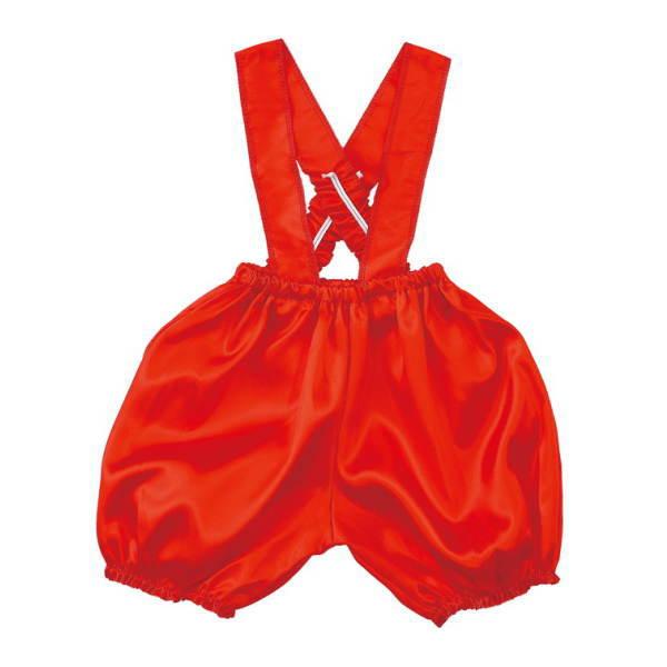 かわいい短いパンツのサロペット！かぼちゃパンツに肩ひもがついた商品サイズ（単位mm)：205×230×20mmセット内容：本体のみ1個重量（ｇ）：77材質：ポリエステル1個包装形態：袋入り包装サイズ（横×高さ×奥行）mm：W215×H195...