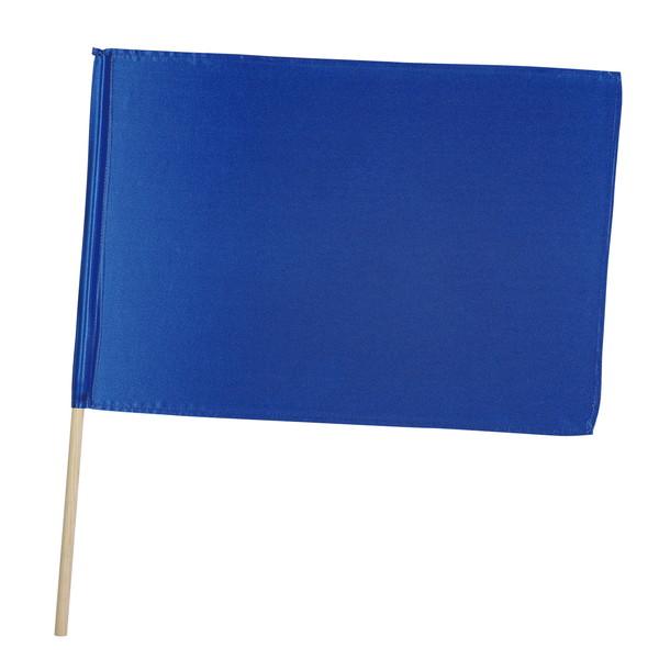 運動会やダンス発表会などに最適商品サイズ（単位mm)：旗：約500×360mm、棒：φ12×570mmセット内容：本体×1重量（ｇ）：26g材質：サテン、シナ包装形態：無包装サイズ：570×35×35mm販売単位：本本体色：コバルトブルー生...