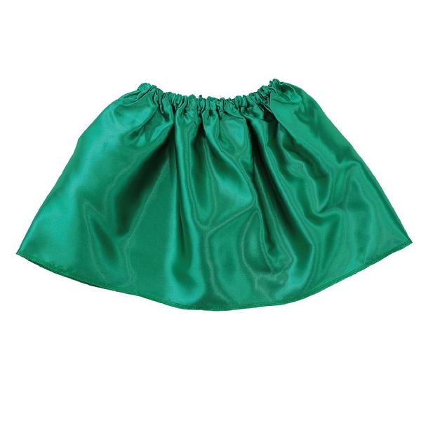 サテン製の光沢のあるスカート！肌触りがよく、光沢のあるサテン製！発表会、運動会、ダンスなどの衣装として大活躍！商品サイズ（単位mm)：ウエスト：約400〜900mm　丈：約300mmセット内容：本体のみ1個重量（ｇ）：45材質：ポリエステル...