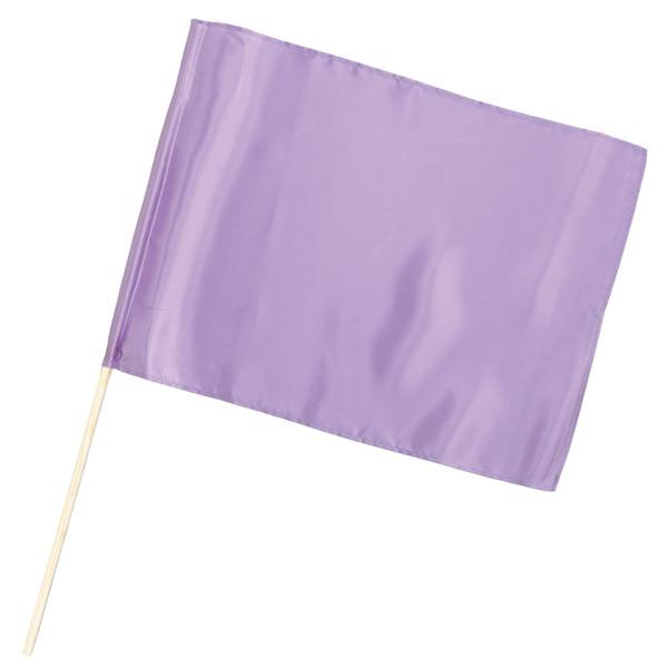 軽量で丈夫なサテン製の小旗！光沢のあるサテン製カラーフラッグシリーズの小旗です。軽量で丈夫なので両手に持っても振りやすいフラッグです。運動会のダンスや集団行動、応援などで活躍するアイテムです。注意事項お使いのモニター設定、お部屋の照明等によ...